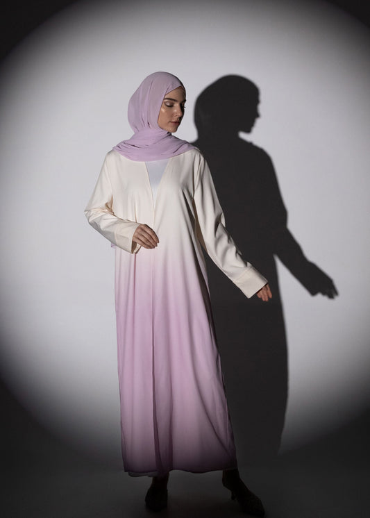 Flow Gradient Abaya - Pink
