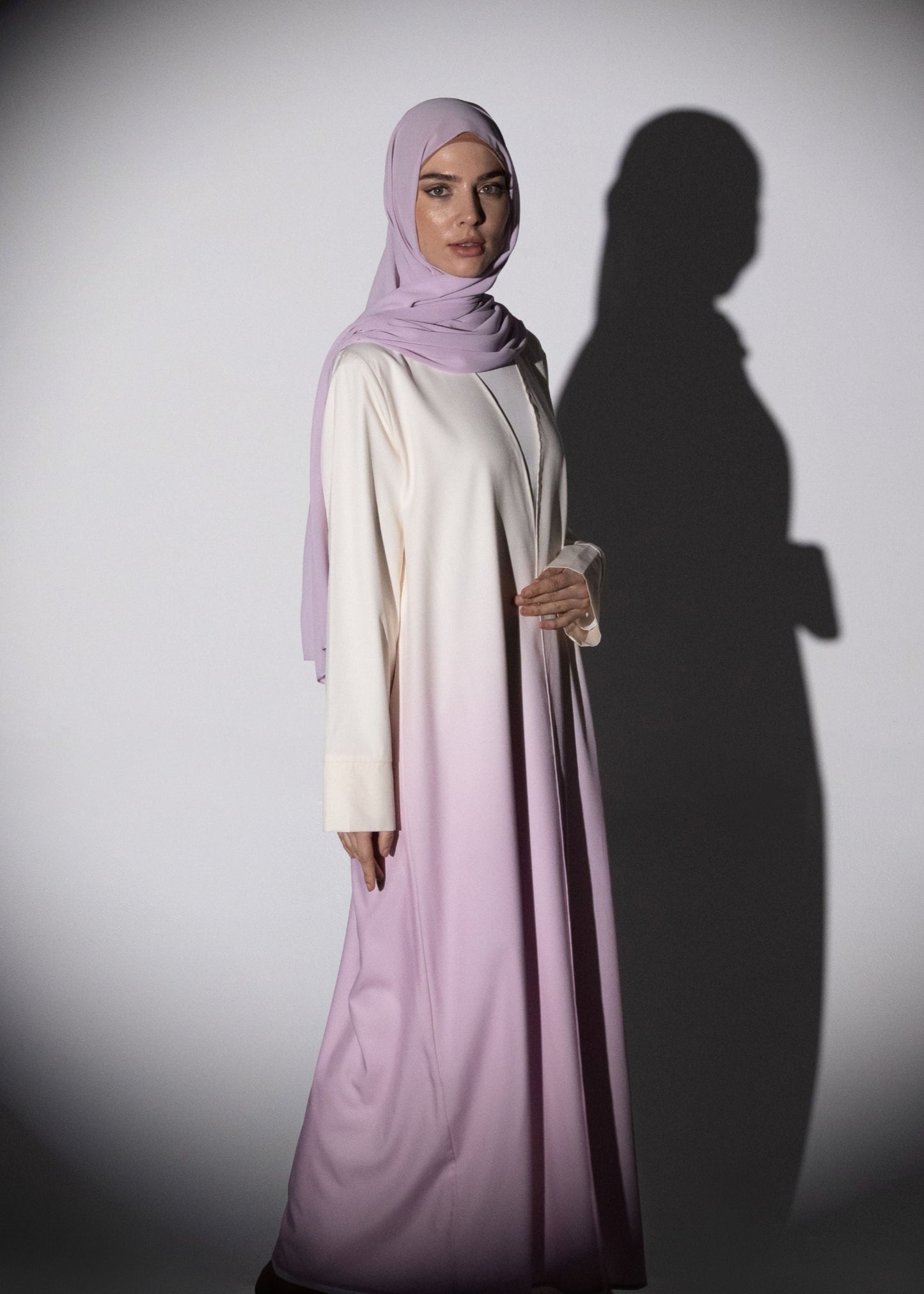 Flow Gradient Abaya - Pink