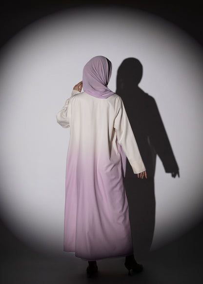 Flow Gradient Abaya - Pink