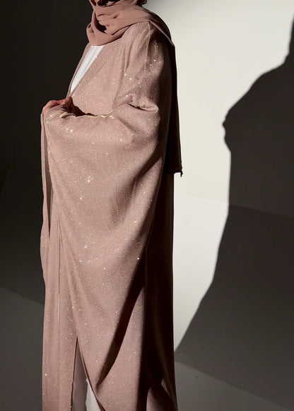Sparkle Glitter Abaya - Gold